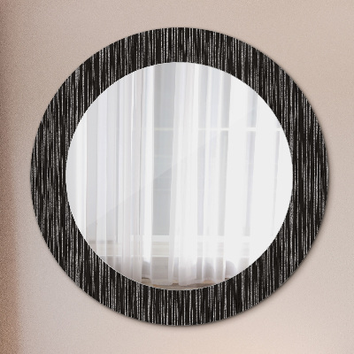 Lustro z nadrukiem dekoracyjne okrągłe Abstrakcyjny metaliczny