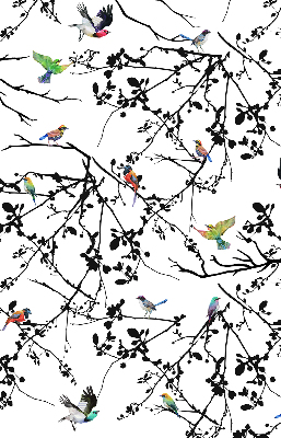 Roleta na okno Ptaki na gałęziach