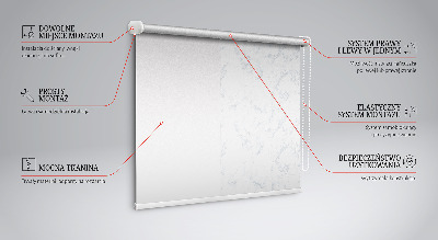 Roleta okienna wewnętrzna Biały marmur