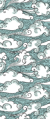 Roleta materiałowa Chmury i wiatr