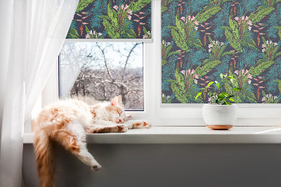Roleta na okno Egzotyczne rośliny