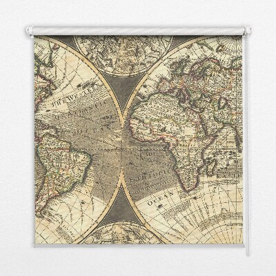 Roleta na okno Mapa świata
