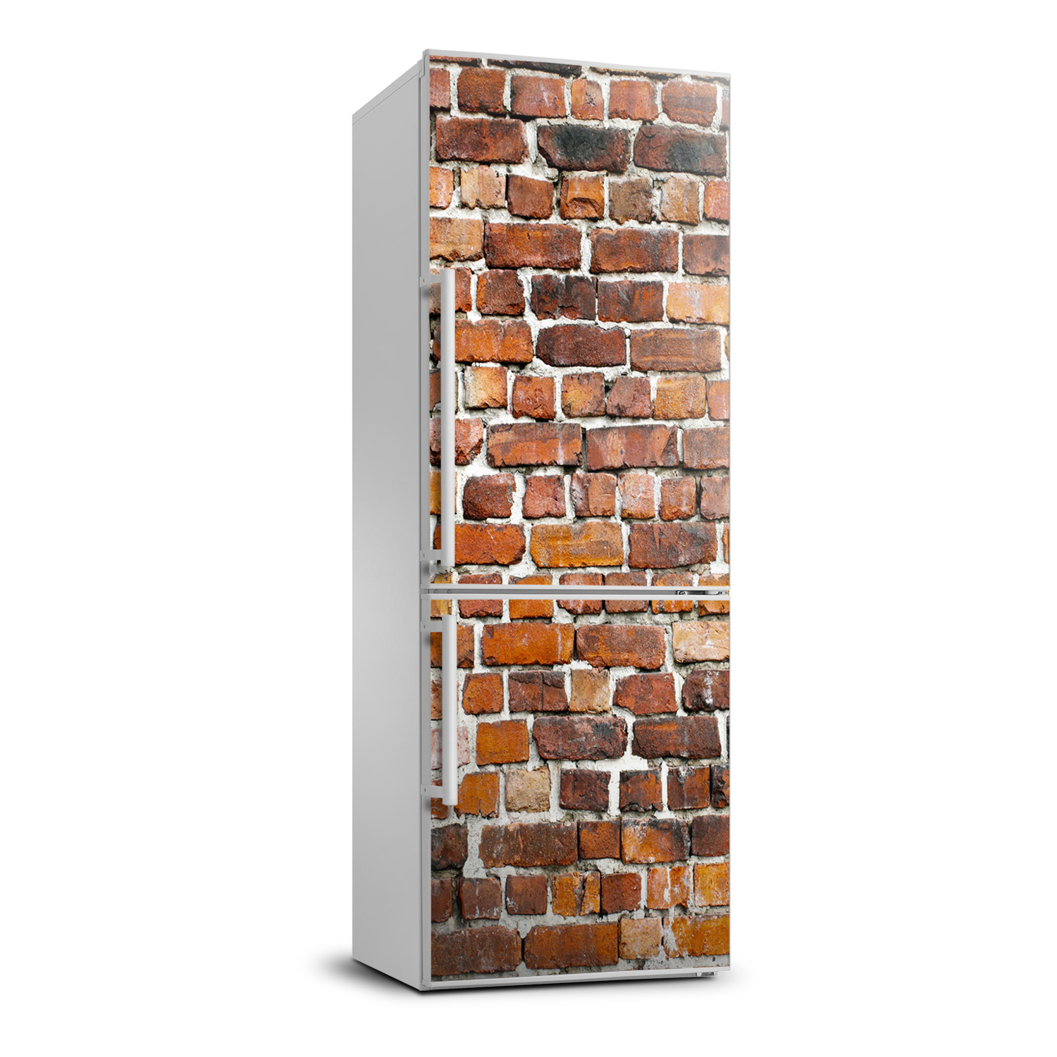 Magnet Sticker Refrigerator Wall wrap removable Peel /& Stick Decal Brick wall