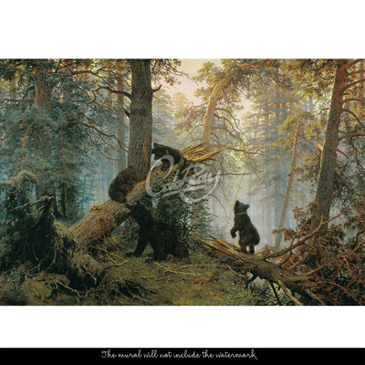 Fototapeta Niedźwiedzia Rodzina w lesie