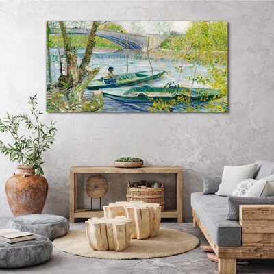 Obraz Canvas Wędkowanie wiosna Van Gogh