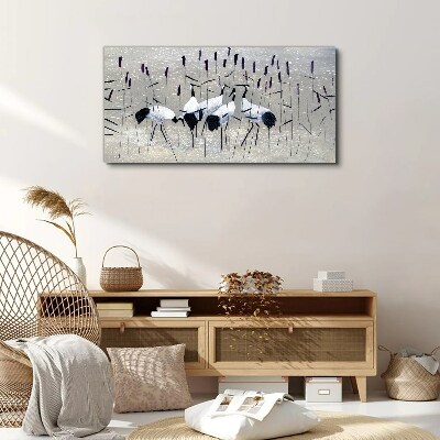 Obraz Canvas zwierzęta ptaki trzcina