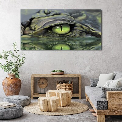 Obraz Canvas Zwierzę Krokodyl Oko Woda