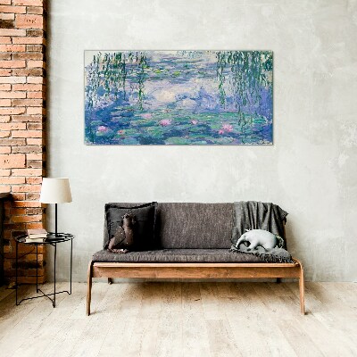 Obraz Szklany Woda lilie Monet