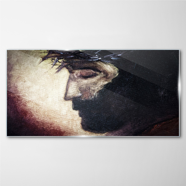 Obraz na Szkle Religijne Jezus Korona