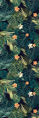 Roleta okienna wewnętrzna Tropikalne liście i kwiaty