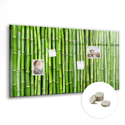 Tablica magnetyczna na magnesy Bambusowa ściana